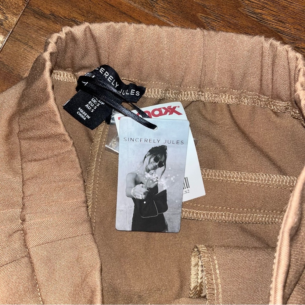 NWT Sincerely Jules Brown Pants Small - Picture 4 of 6